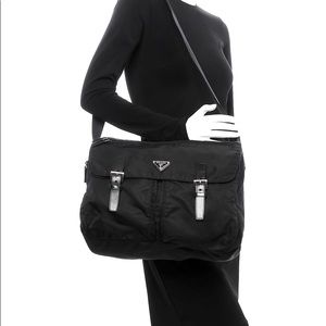 Authentic Prada Vela messenger bag.